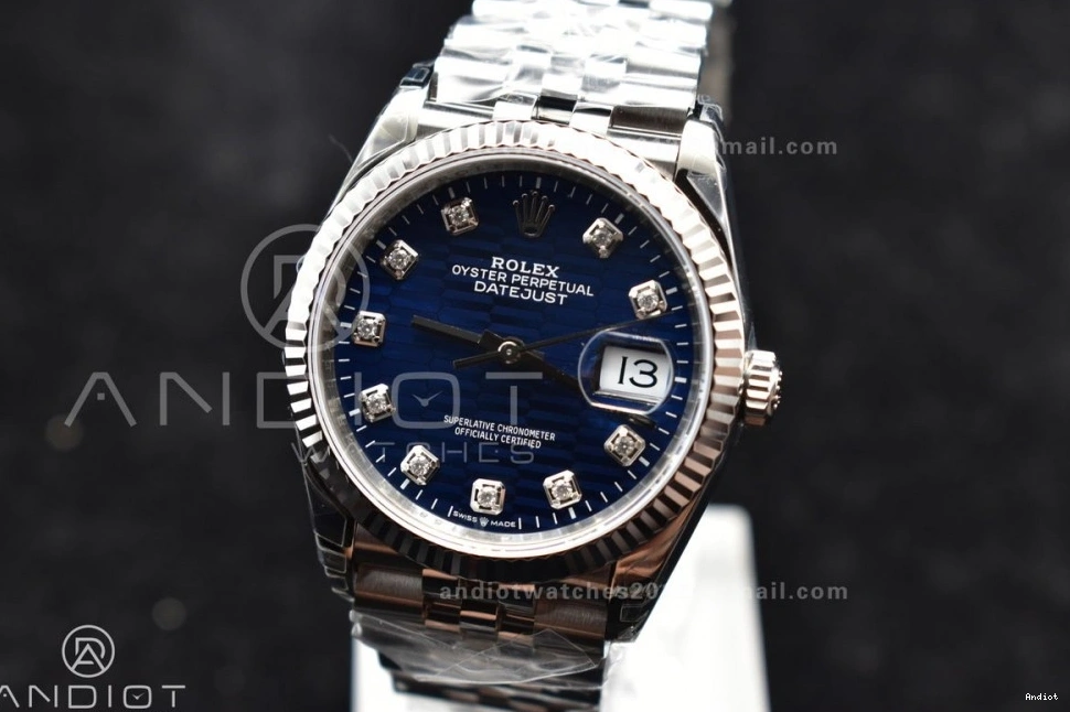 On VS3235 Bracelet SS Dial VSF 36 1:1 Blue Edition DateJust 904L 126234 Best Diamond Jubilee Steel 0411